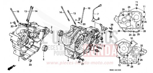 CARTER MOTEUR VT600CT de 1996
